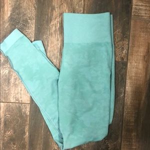 Gymshark Adapt Camo Seamless Leggings- Light Green